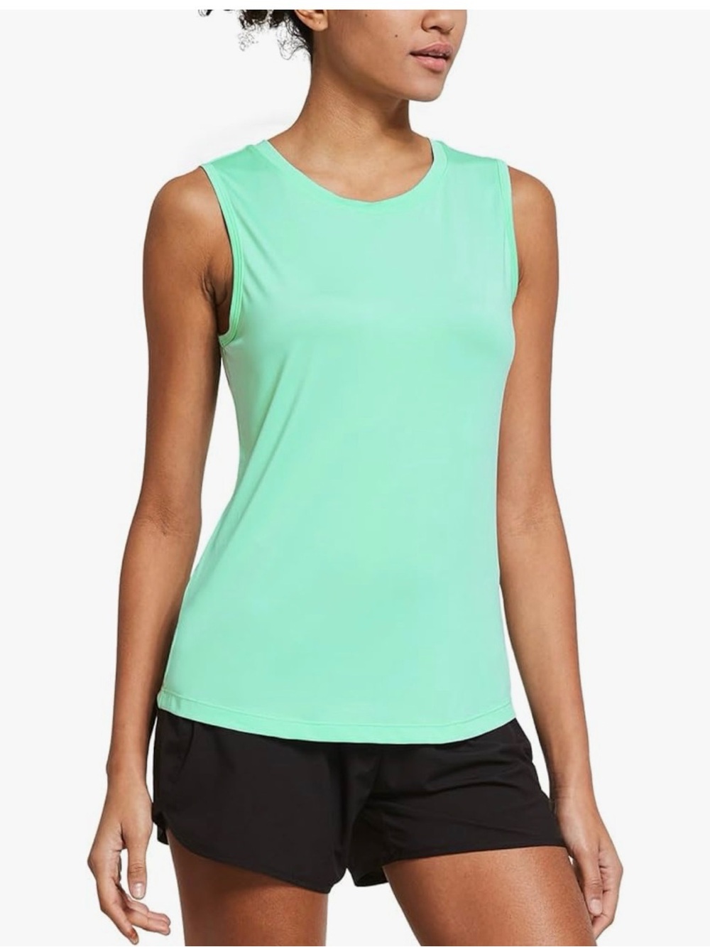 baleaf Mint Green Workout Tank Tops Sleeveless Quick Dry